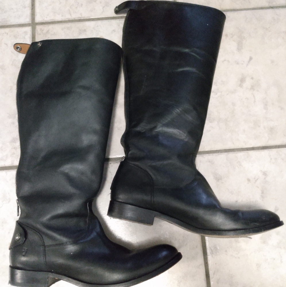Frye Women's Black Knee High Boot 11B